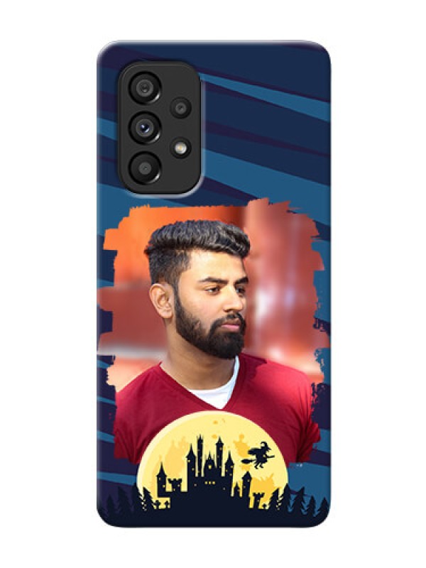 Custom Galaxy A53 5G Back Covers: Halloween Witch Design 