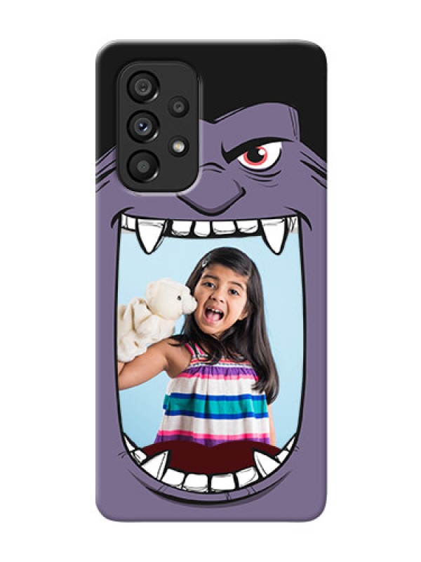 Custom Galaxy A53 5G Personalised Phone Covers: Angry Monster Design