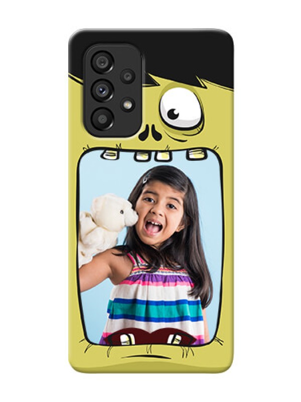 Custom Galaxy A53 5G Mobile Covers: Cartoon monster back case Design