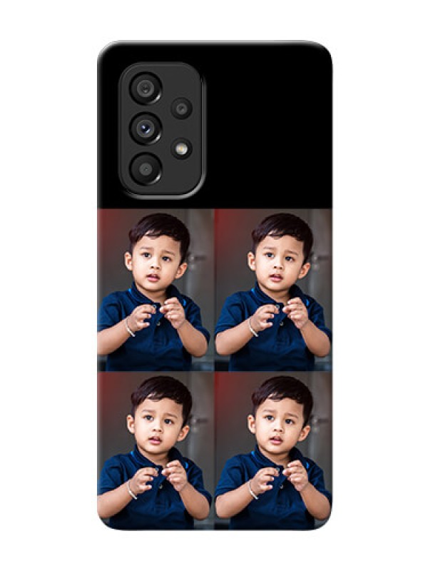 Custom Galaxy A53 5G 4 Image Holder on Mobile Cover