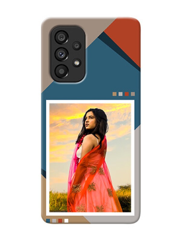Custom Galaxy A53 5G Mobile Back Covers: Retro color pallet Design