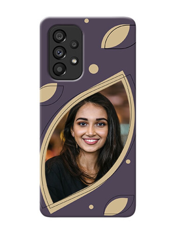 Custom Galaxy A53 5G Custom Phone Cases: Falling Leaf Design