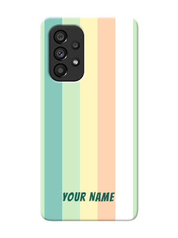 Custom Galaxy A53 5G Back Covers: Multi-colour Stripes Design