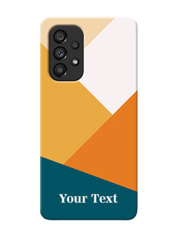 Custom Galaxy A53 5G Custom Phone Cases: Stacked Multi-colour Design