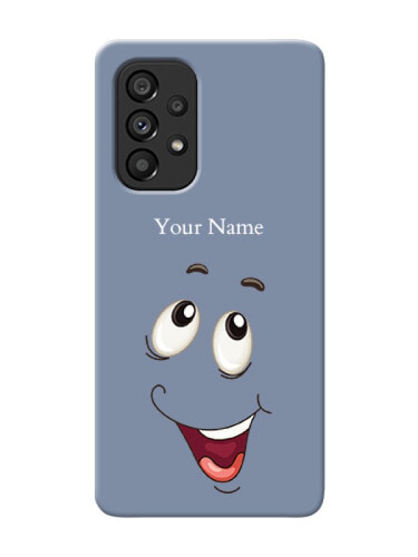 Custom Galaxy A53 5G Phone Back Covers: Laughing Cartoon Face Design