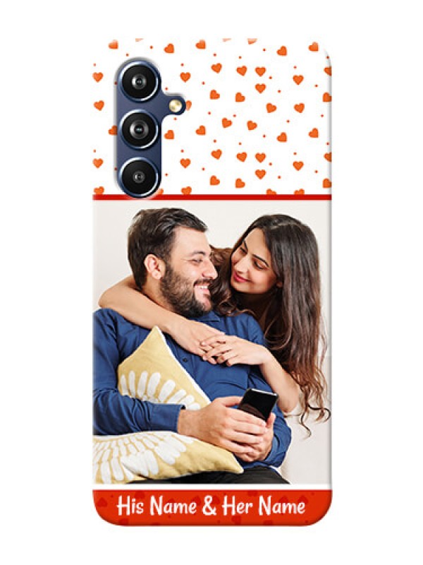 Custom Galaxy A54 5G Phone Back Covers: Orange Love Symbol Design