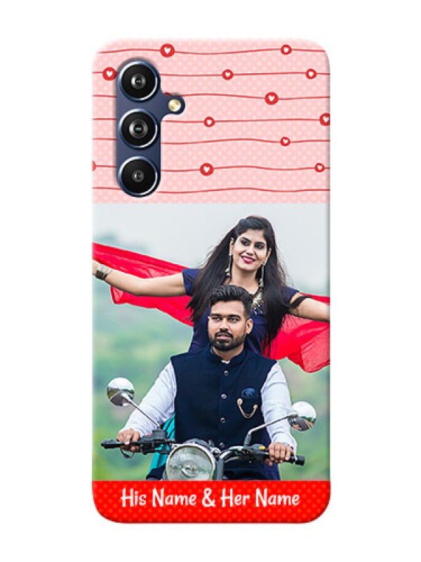 Custom Galaxy A54 5G Custom Phone Cases: Red Pattern Case Design