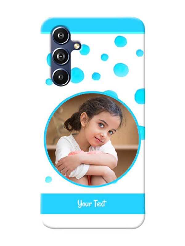 Custom Galaxy A54 5G Custom Phone Covers: Blue Bubbles Pattern Design