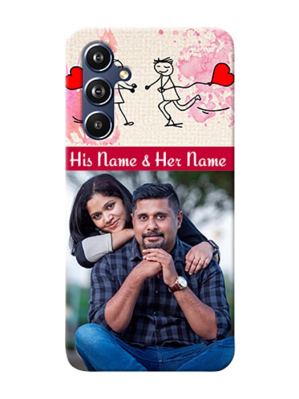 Custom Galaxy A54 5G phone back covers: You and Me Case Design