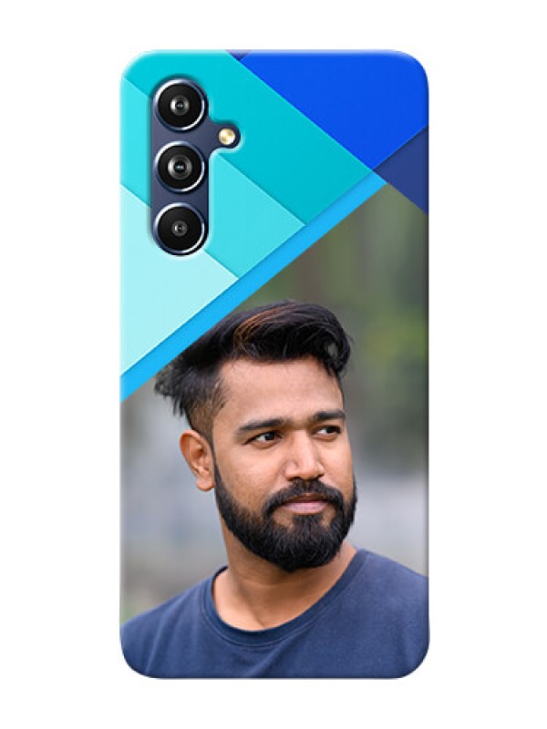 Custom Galaxy A54 5G Phone Cases Online: Blue Abstract Cover Design