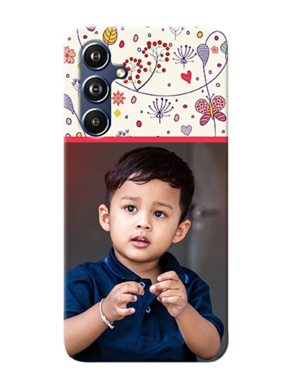 Custom Galaxy A54 5G phone back covers: Premium Floral Design