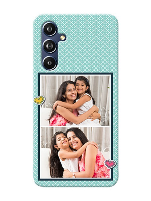 Custom Galaxy A54 5G Custom Phone Cases: 2 Image Holder with Pattern Design