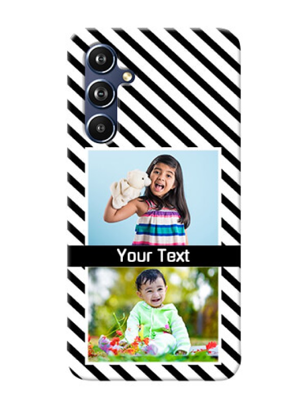 Custom Galaxy A54 5G Back Covers: Black And White Stripes Design