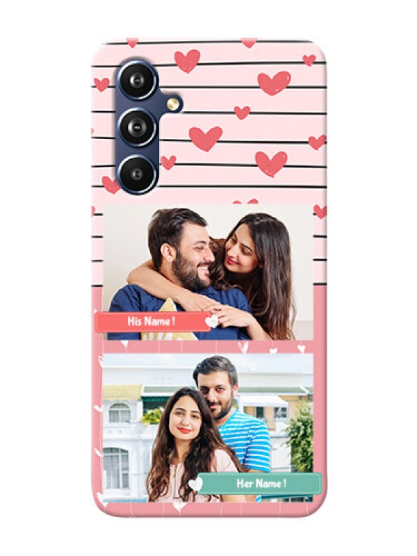 Custom Galaxy A54 5G custom mobile covers: Photo with Heart Design