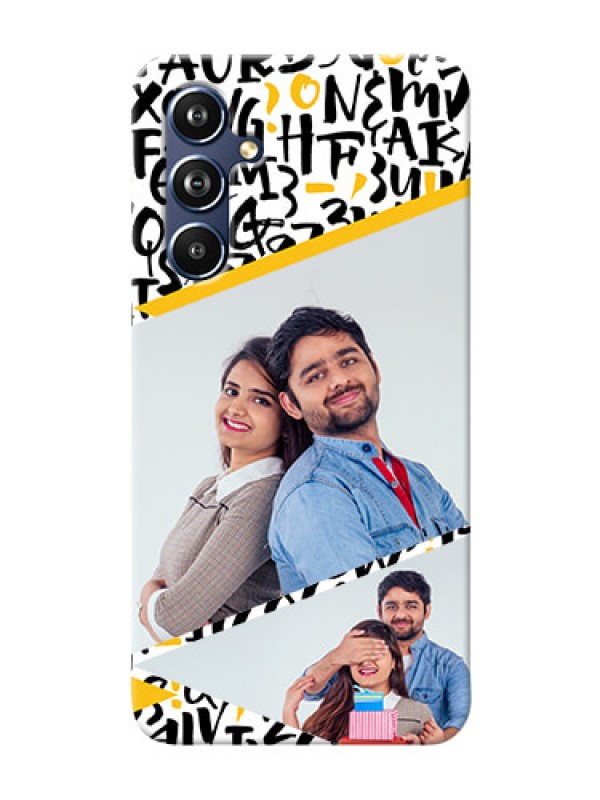 Custom Galaxy A54 5G Phone Back Covers: Letters Pattern Design