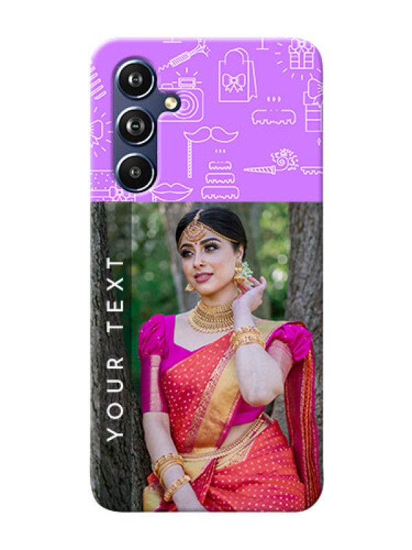 Custom Galaxy A54 5G Personalized Phone Cases: Birthday Icons Design