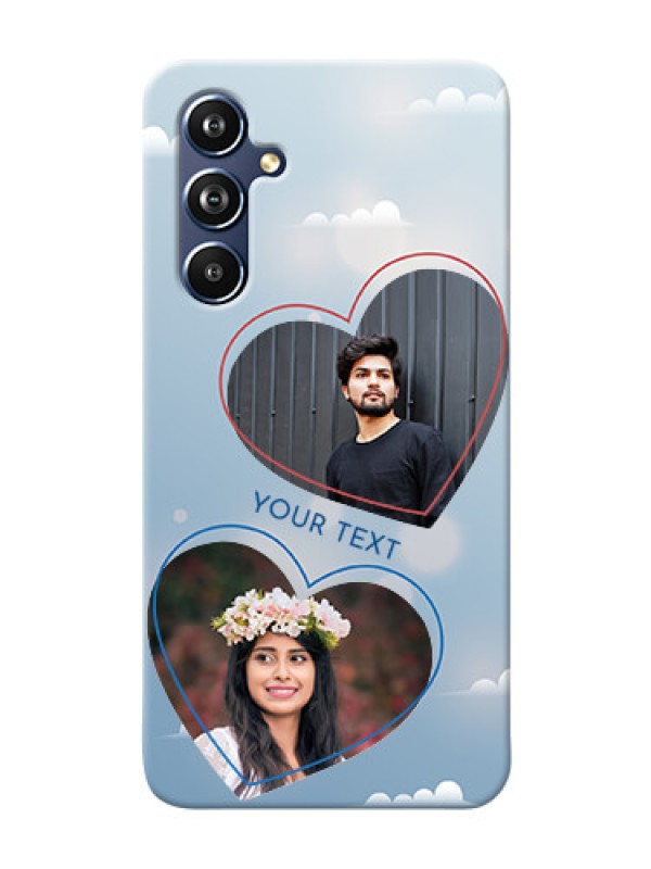 Custom Galaxy A54 5G Phone Cases: Blue Color Couple Design 