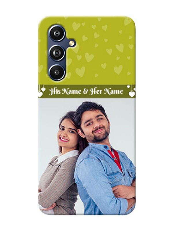 Custom Galaxy A54 5G custom mobile covers: You & Me Heart Design