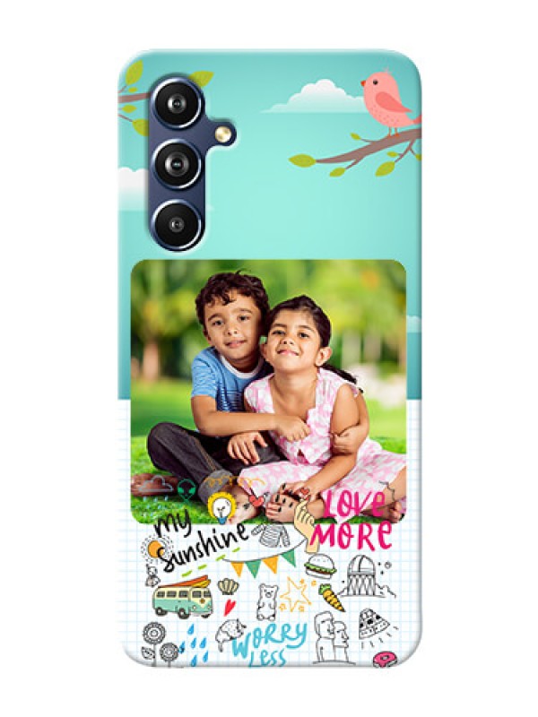 Custom Galaxy A54 5G phone cases online: Doodle love Design