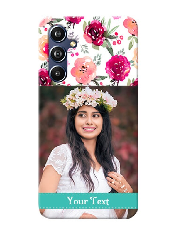 Custom Galaxy A54 5G Personalized Mobile Cases: Watercolor Floral Design