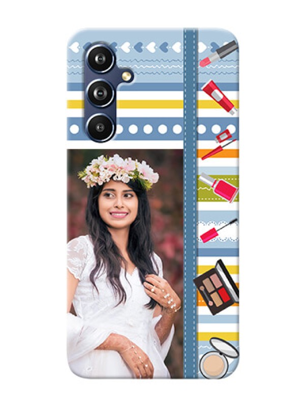 Custom Galaxy A54 5G Personalized Mobile Cases: Makeup Icons Design