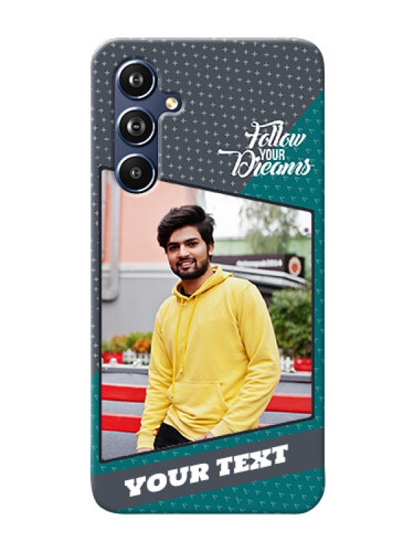 Custom Galaxy A54 5G Back Covers: Background Pattern Design with Quote