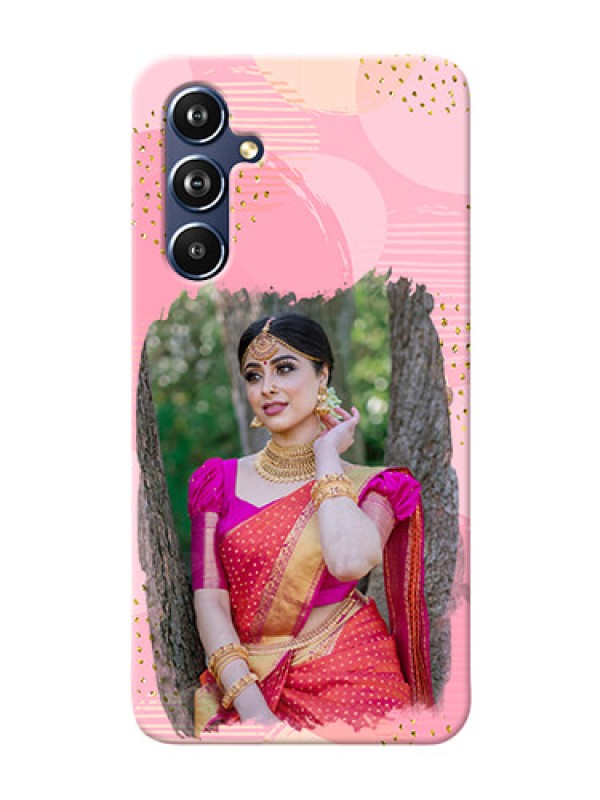 Custom Galaxy A54 5G Phone Covers for Girls: Gold Glitter Splash Design