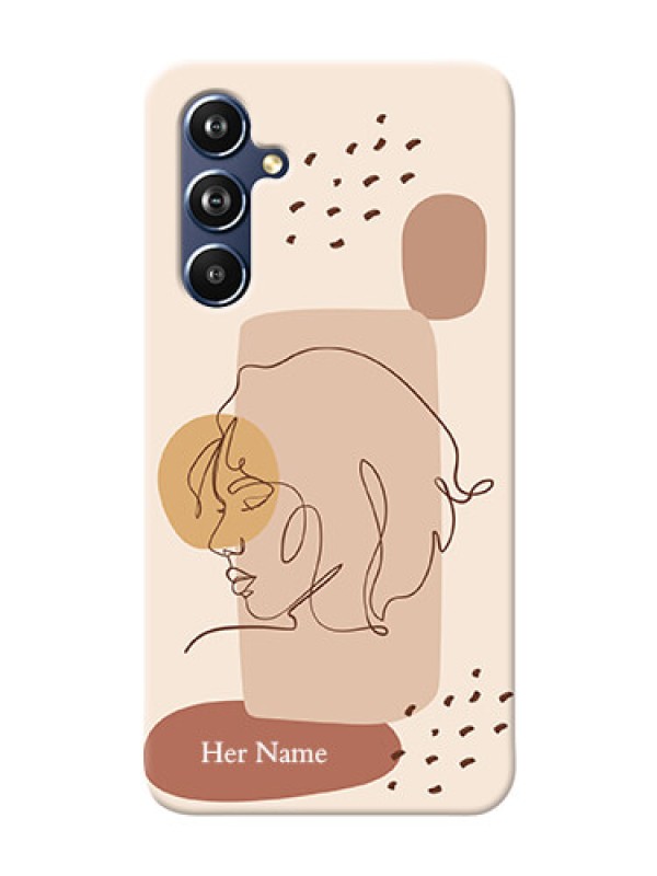 Custom Galaxy A54 5G Custom Phone Covers: Calm Woman line art Design