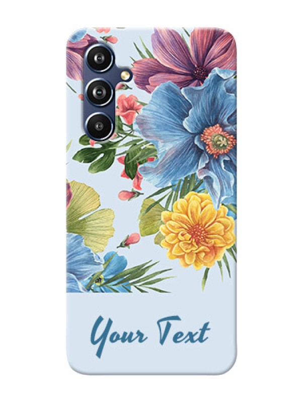 Custom Galaxy A54 5G Custom Phone Cases: Stunning Watercolored Flowers Painting Design