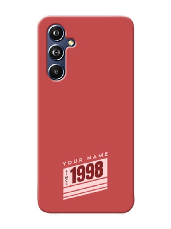 Custom Galaxy A54 5G Phone Back Covers: Red custom year of birth Design
