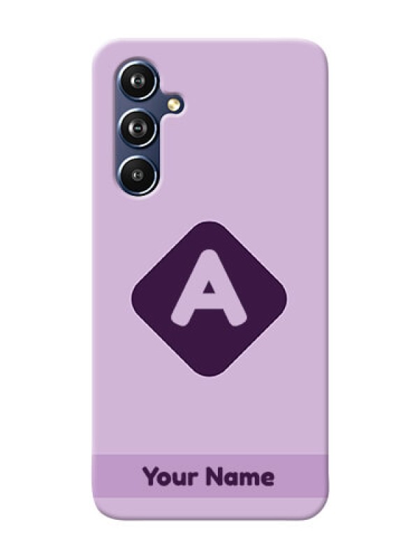 Custom Galaxy A54 5G Custom Mobile Case with Custom Letter in curved badge  Design
