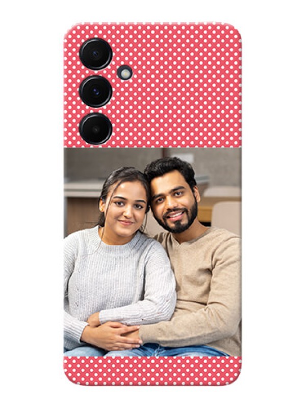 Custom Galaxy A55 5G Custom Mobile Case with White Dotted Design
