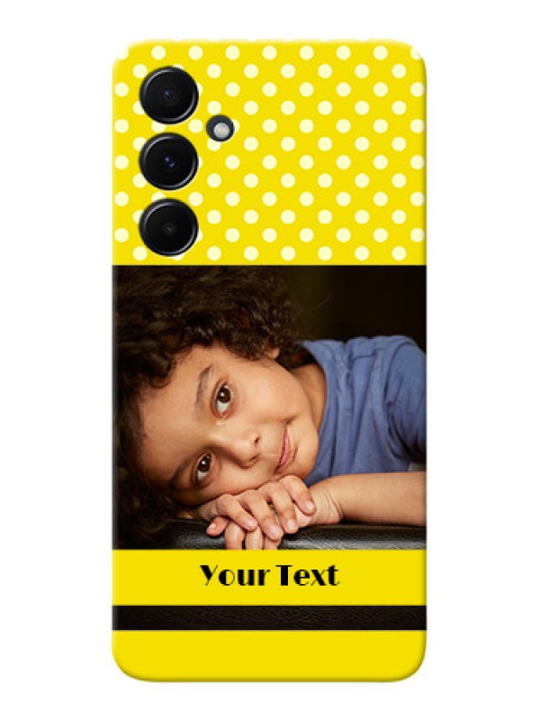 Custom Galaxy A55 5G Custom Mobile Covers: Bright Yellow Case Design