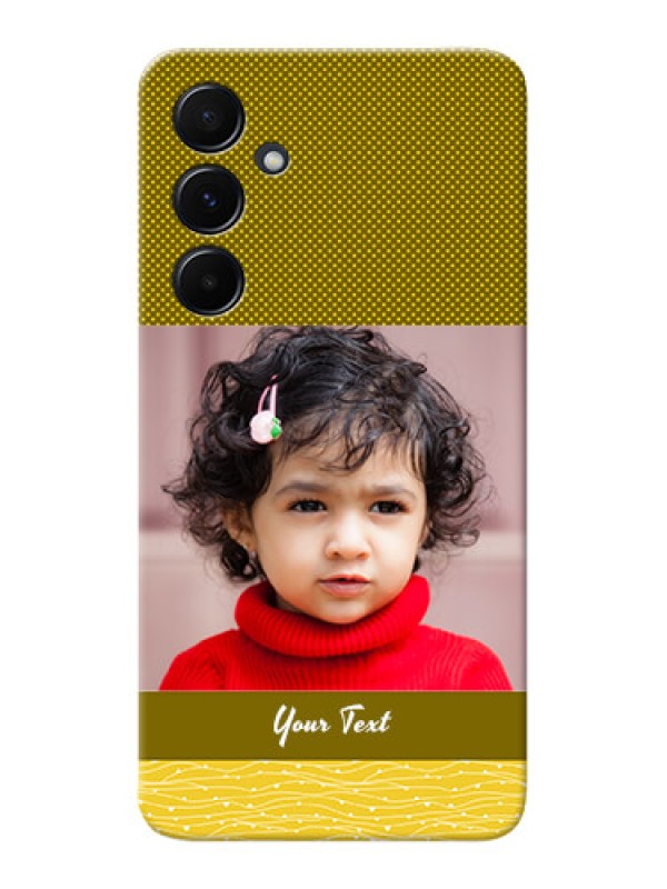 Custom Galaxy A55 5G custom mobile back covers: Simple Green Color Design