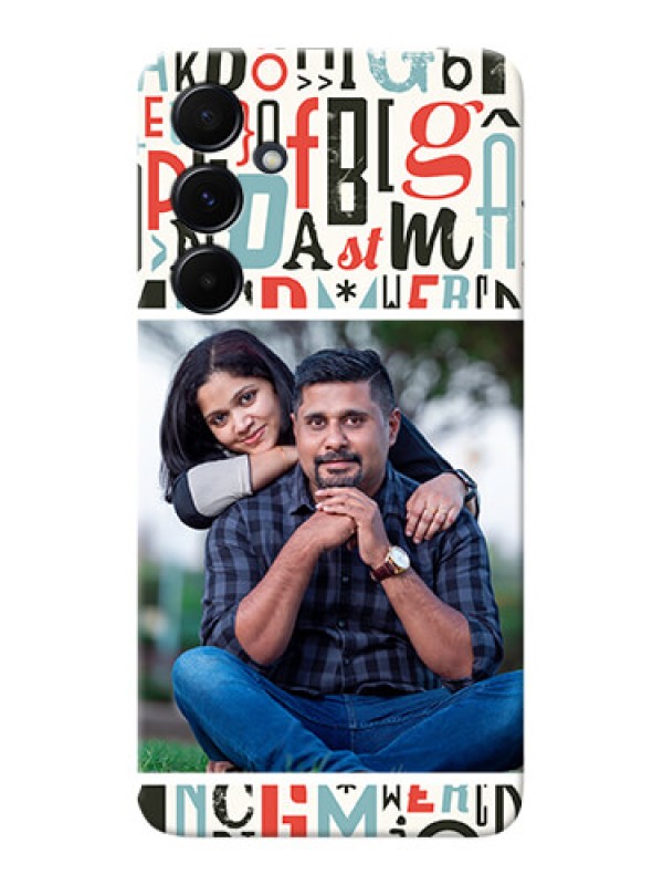 Custom Galaxy A55 5G custom mobile phone covers: Alphabet Design