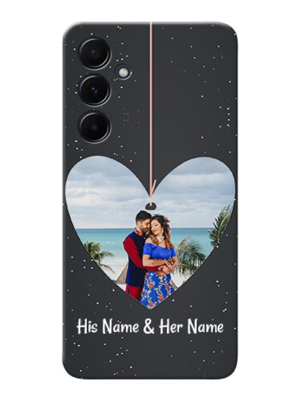 Custom Galaxy A55 5G custom phone cases: Hanging Heart Design