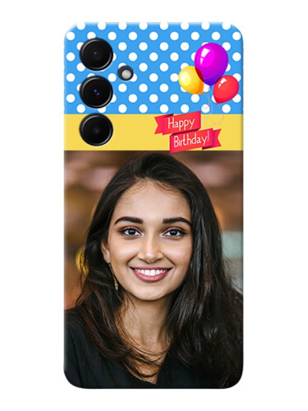 Custom Galaxy A55 5G custom mobile back covers: Happy Birthday Design