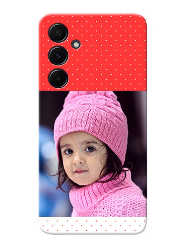 Custom Galaxy A55 5G personalised phone covers: Red Pattern Design