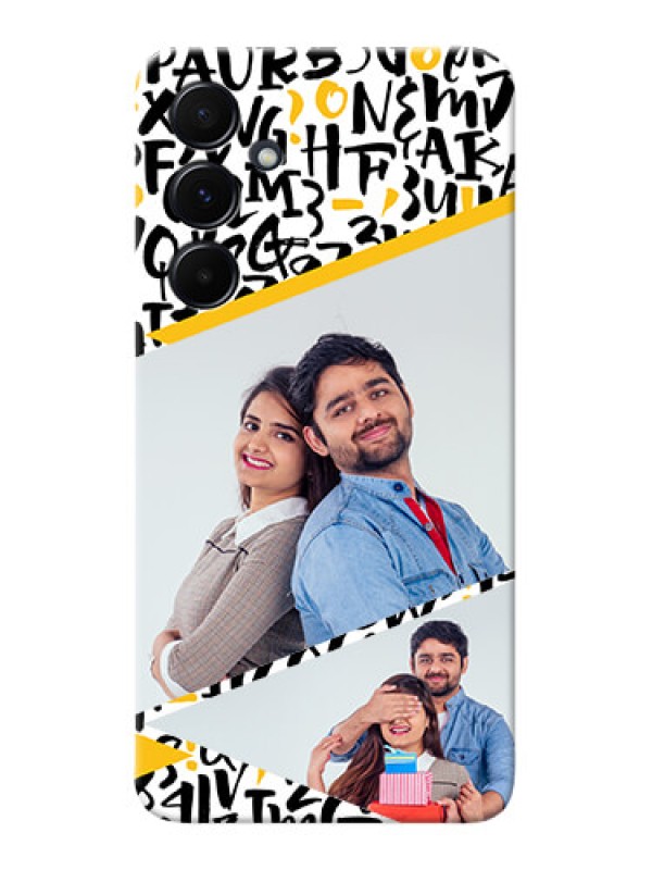 Custom Galaxy A55 5G Phone Back Covers: Letters Pattern Design