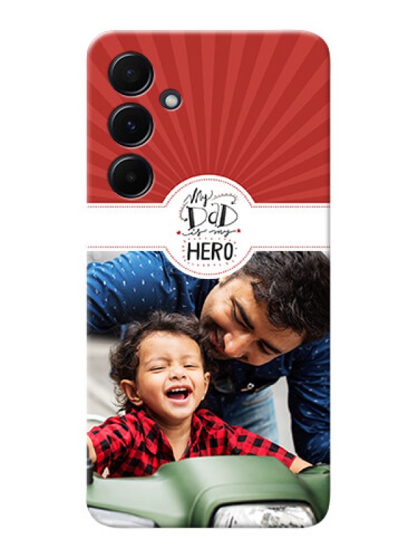 Custom Galaxy A55 5G custom mobile phone cases: My Dad Hero Design
