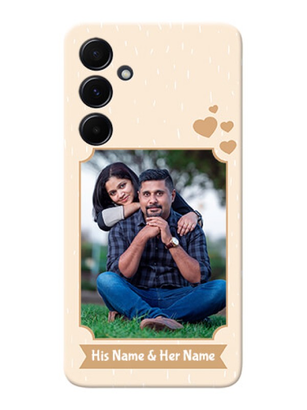 Custom Galaxy A55 5G mobile phone cases with confetti love design