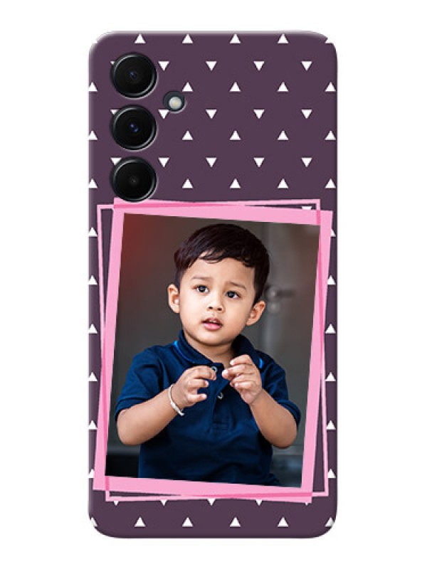 Custom Galaxy A55 5G Phone Cases: Triangle Pattern Dotted Design