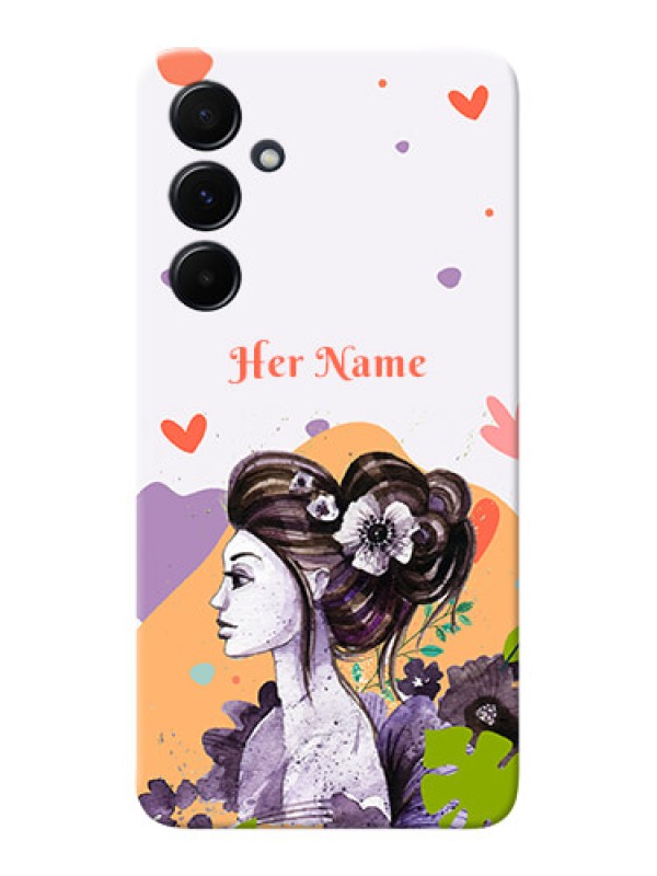 Custom Galaxy A55 5G Personalized Phone Case with Woman And Nature Design