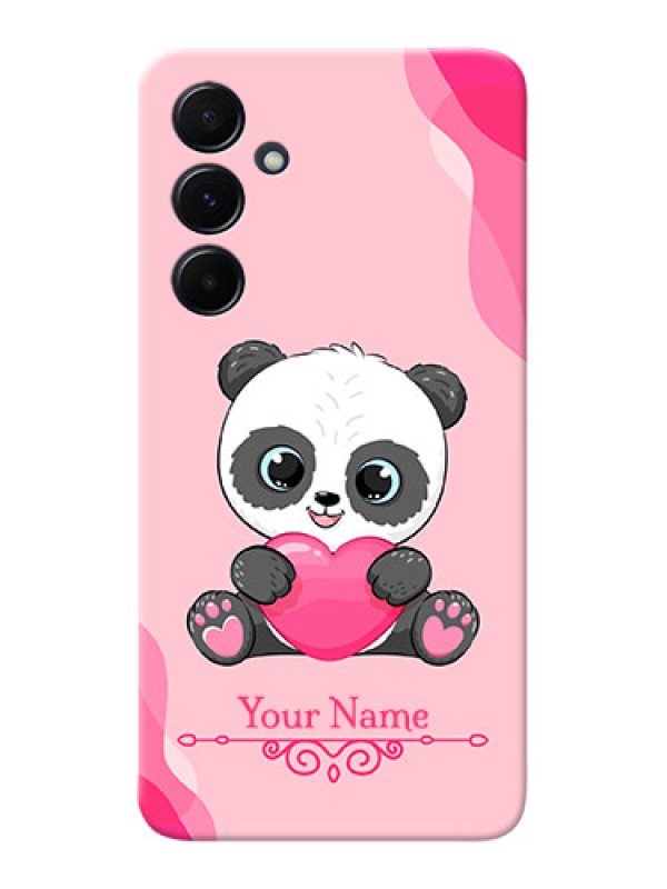 Custom Galaxy A55 5G Custom Mobile Case with Cute Panda Design