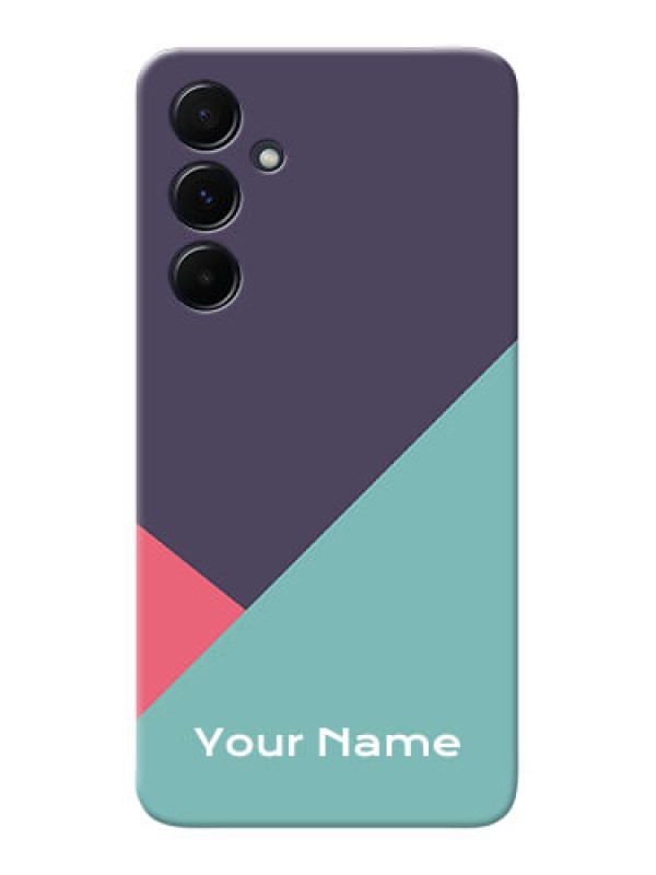 Custom Galaxy A55 5G Custom Mobile Case with Tri Color abstract Design