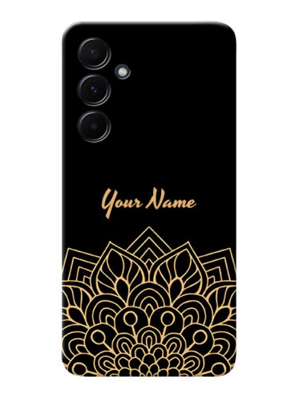 Custom Galaxy A55 5G Custom Phone Case with Golden mandala Design