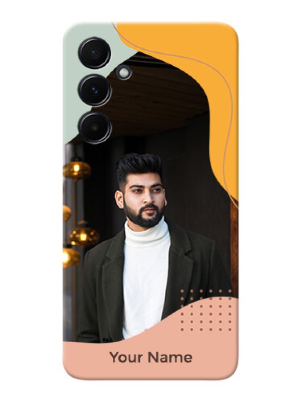 Custom Galaxy A55 5G Personalized Phone Case with Triwithcoloured overlay design