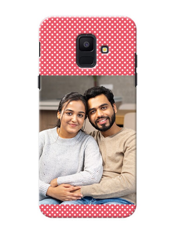Custom Samsung Galaxy A6 2018 White Dots Mobile Case  Design