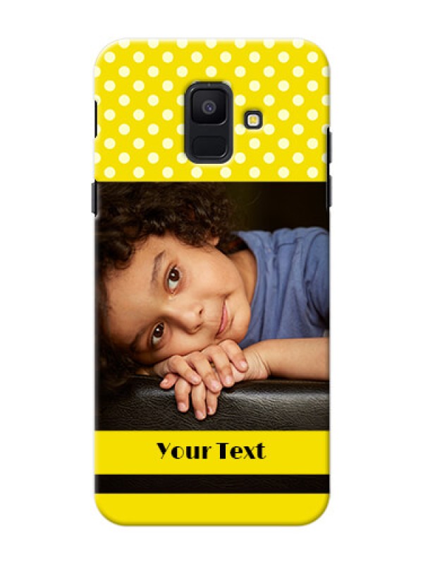 Custom Samsung Galaxy A6 2018 Bright Yellow Mobile Case Design