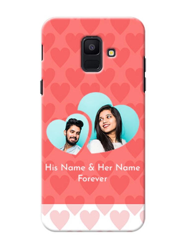 Custom Samsung Galaxy A6 2018 Couples Picture Upload Mobile Cover Design